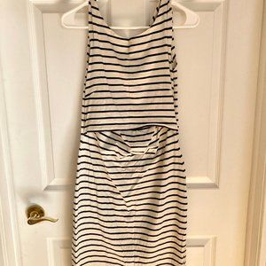Boob Design Striped Tank Maternity/Nursing Dress